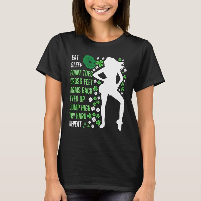 T-shirt Eat Sleep Irish Dance  Irish Dancer (Devant)