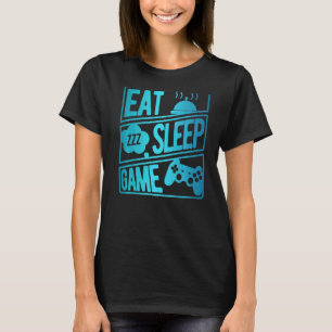 T-shirt Eat Sleep Jeu Répéter Jeu Vidéo Joueur G