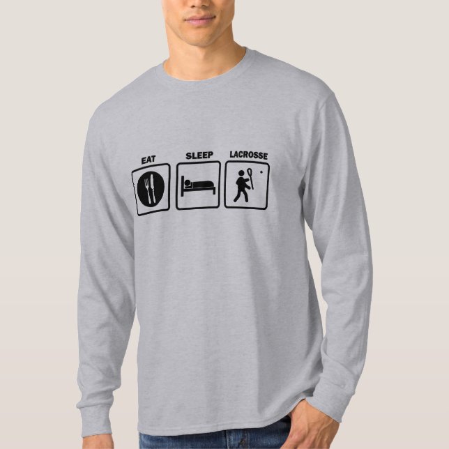 T-shirt Eat.Sleep.Lacrosse (Devant)