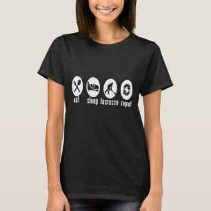 T-shirt Eat Sleep Lacrosse Repeat Cool Present