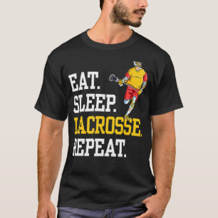 T-shirt Eat Sleep Lacrosse Repeat Sports Team