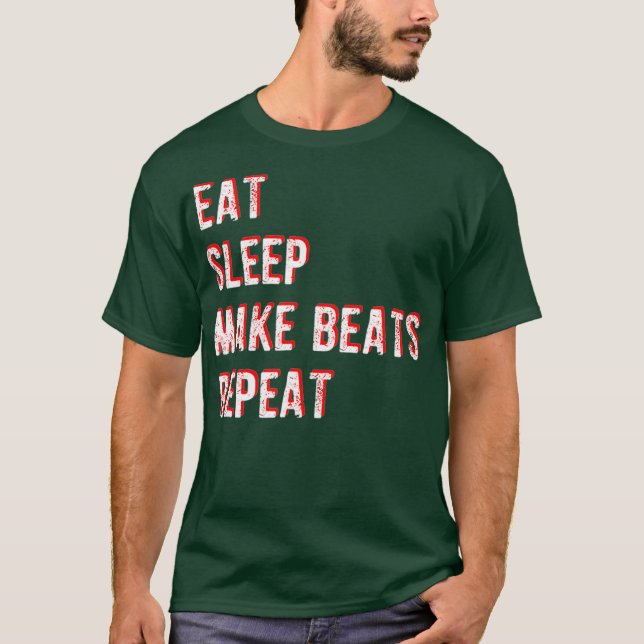 T-shirt Eat Sleep Make Beats Repeat  Funny Beatmaker (Devant)