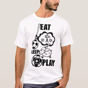 T-shirt eat sleep paly foot fourchette mouton 2010