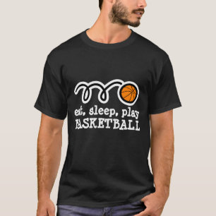 T-shirt Eat sleep play basketball pour hommes et f