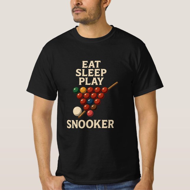 T-shirt Eat, Sleep, Play Snooker (Devant)
