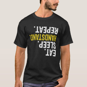 T-shirt Eat Sleep Poignée Répéter Gymnastique