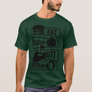 T-shirt Eat Sleep Putt Repeat Golf Golf Golf Ball Golf Cou