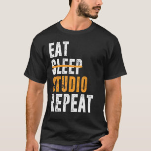 T-shirt Eat Sleep Studio Repeat Architect Designer Archite