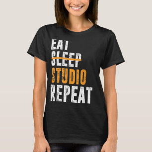 T-shirt Eat Sleep Studio Repeat Architect Designer Archite