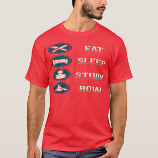 T-shirt Eat Sleep Study Row 3