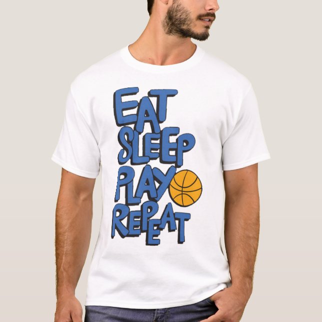 T-shirt Eat slepp play repeat (Devant)