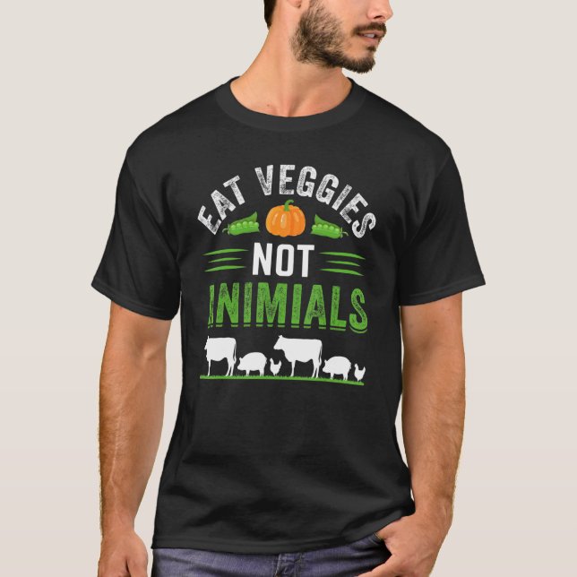 T-shirt Eat Veggie (Devant)