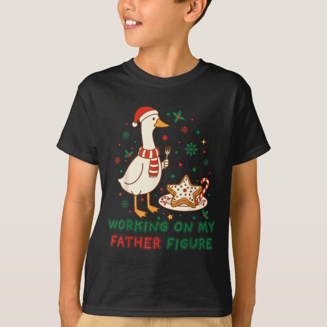 T-shirt Eating Cookies For Two Working On My Dad-bod Santa (Devant)