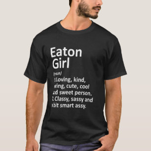 T-shirt Eaton Girl Co Colorado Funny City Accueil Racines