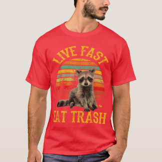 T-shirt eatrash Drôle de Raton Laveur Camping Vintage amis