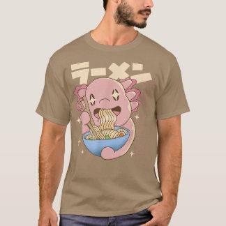 T-shirt EATSALOTL RAMEN Japonais Axolotl Manger Noodles Ja