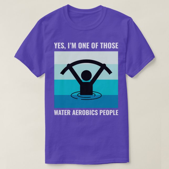 T-shirt Eau Aérobic fitness aquatique Aqua Exercice 22 (Design devant)