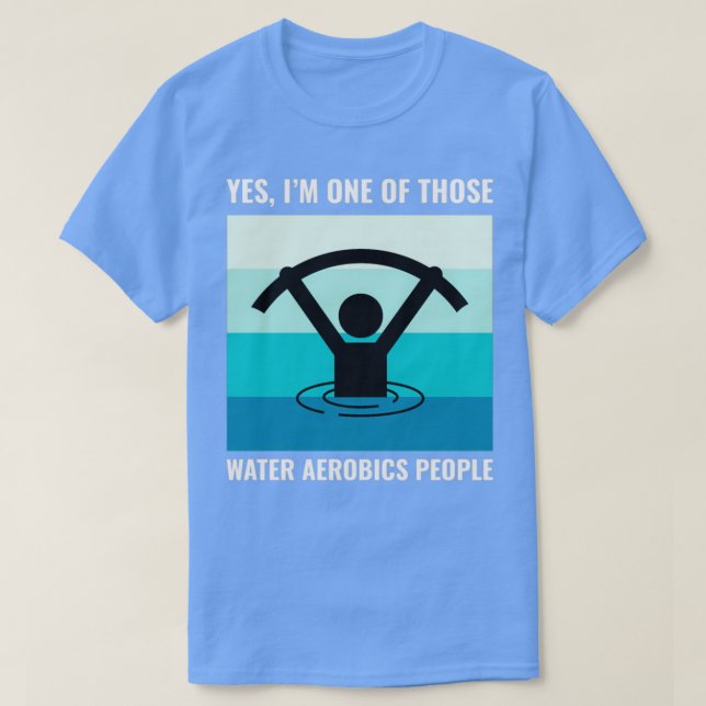 T-shirt Eau Aérobic Fitness aquatique Exercice aquatique 1 (Design devant)