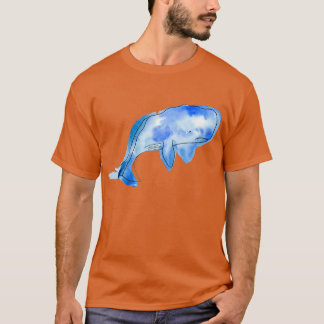 T-shirt Eau couleur baleine