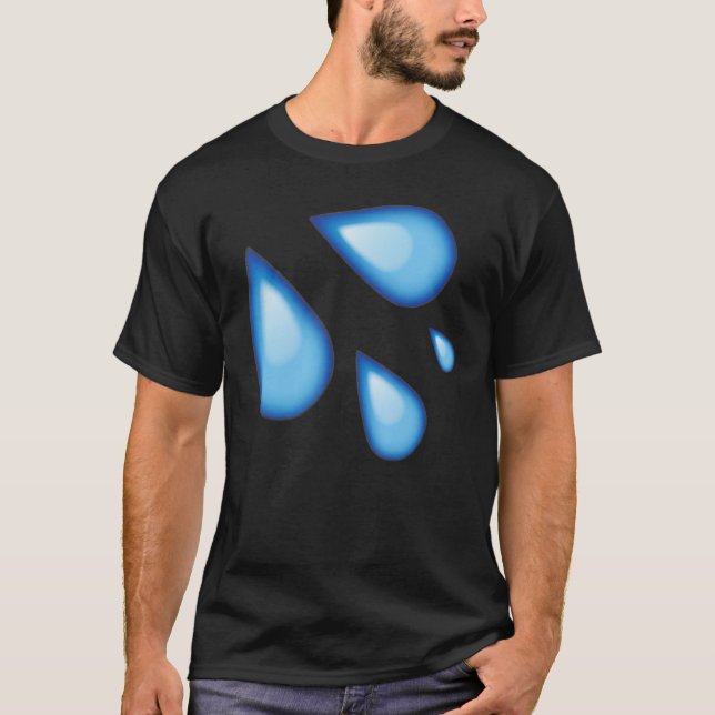 T-shirt Eau de goutte à la mode Graphic mou Fly & (Devant)