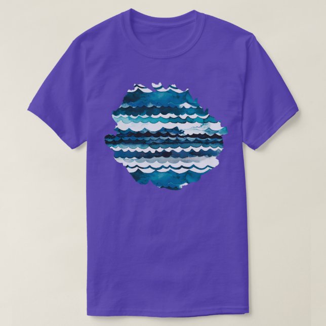 T-shirt Eau de mer Aqua (Design devant)