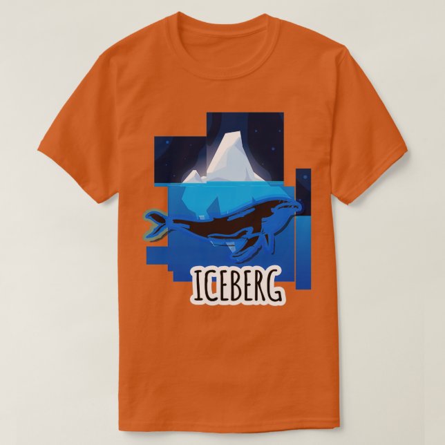 T-shirt Eau d'iceberg de baleine (Design devant)