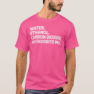 T-shirt Eau L'éthanol et le CO2 rendent difficile Seltzer