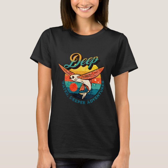 T-shirt Eau profonde, Aventures plus profondes (Devant)