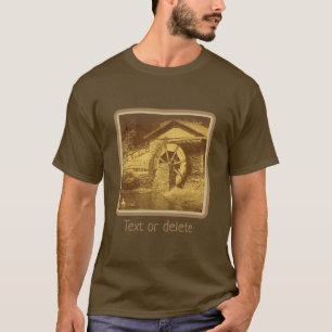 T-shirt Eau Roue Canard Bond Vintage Personnalisé
