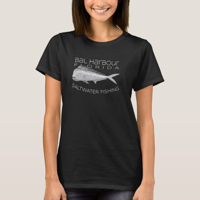 T-shirt Eau salée Deep Sea Fishing Bal Harbour Floride Mah (Devant)