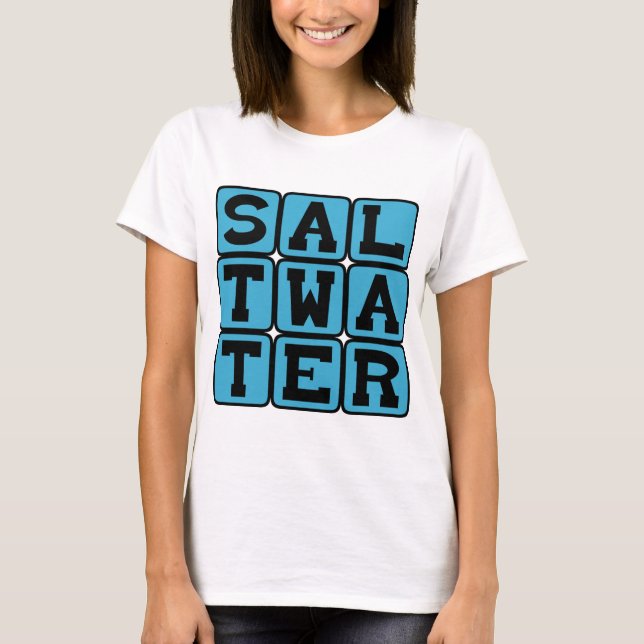 T-shirt Eau salée, eau de mer (Devant)