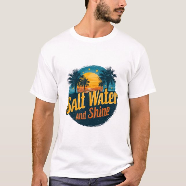 T-shirt Eau salée et soleil (Devant)