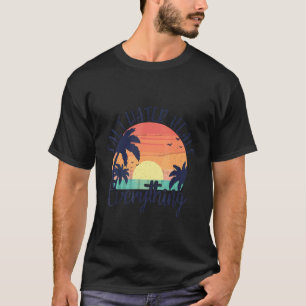T-shirt Eau salée Gère tout Retro Vintage Sunset B