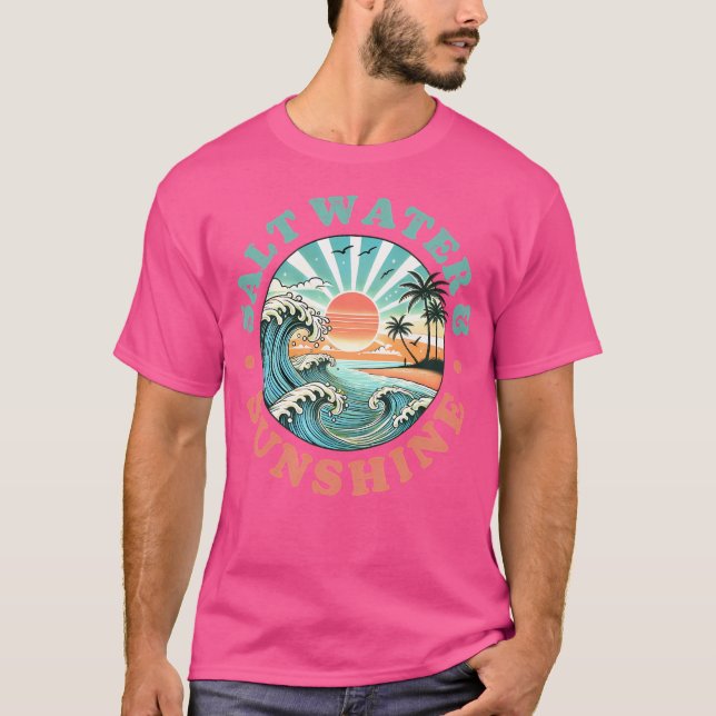 T-shirt Eau salée Soleil (Devant)