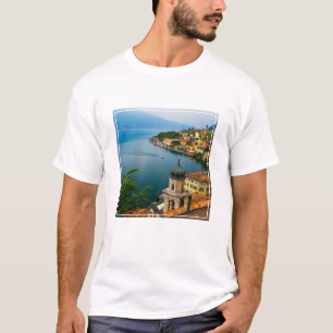 T-shirt Eau   San Benedetto Church Lake Garda, Italie