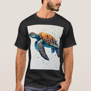 T-shirt Eaux calmes : Célébrez les tortues marines avec l'