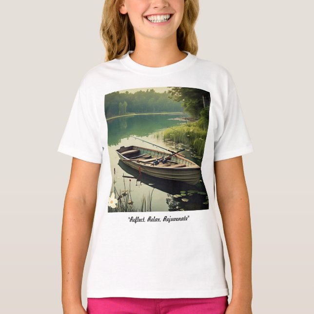 T-shirt "Eaux calmes en attente" (Devant)