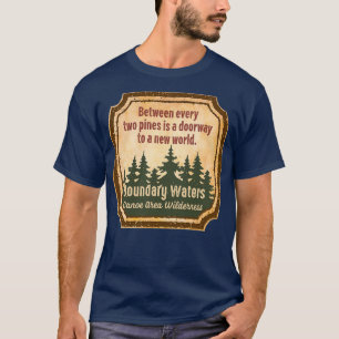 T-shirt Eaux limitrophes Zone de canot Wilderness s UUU