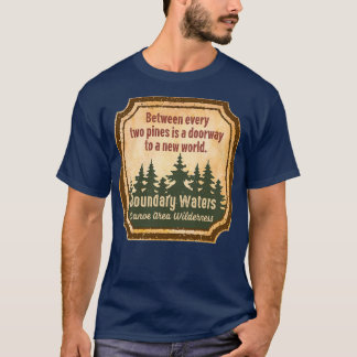 T-shirt Eaux limitrophes Zone de canot Wilderness s UUU