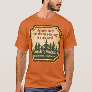 T-shirt Eaux limitrophes Zone de canot Wilderness s UUU