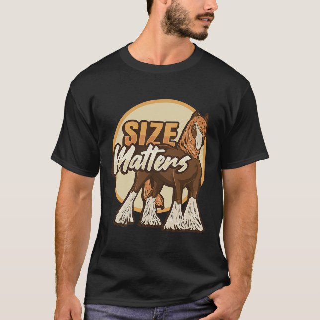 T-shirt Ébauche De Taille De Mème De Cheval S Conception P (Devant)