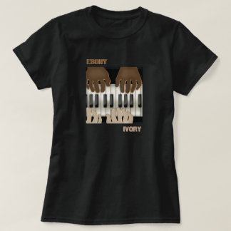 T-shirt Ébène et ivoire - Claviers à double