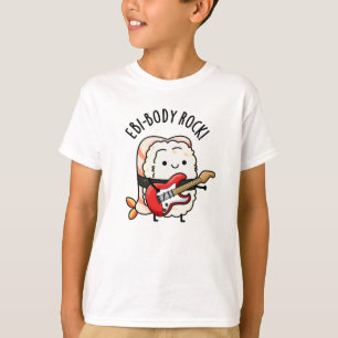T-shirt Ebi-body Rock drôle Rocker Sushi Pun