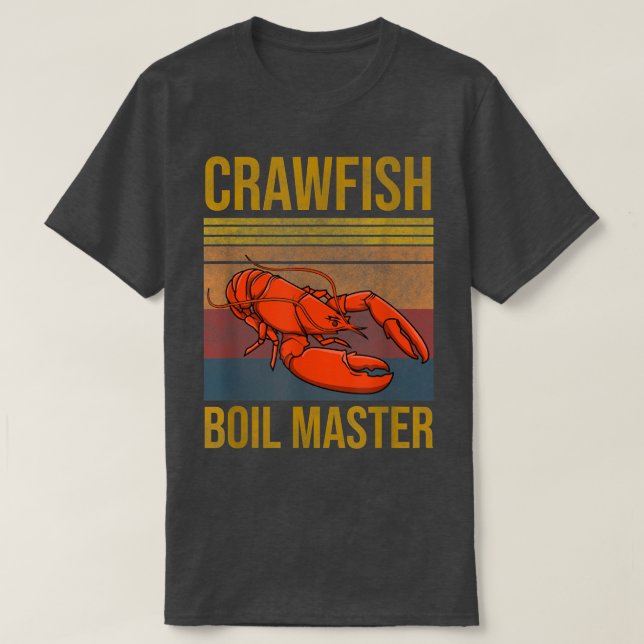T-shirt Ébullition de l'écrevisse Master Cajun Écuvier Vin (Design devant)