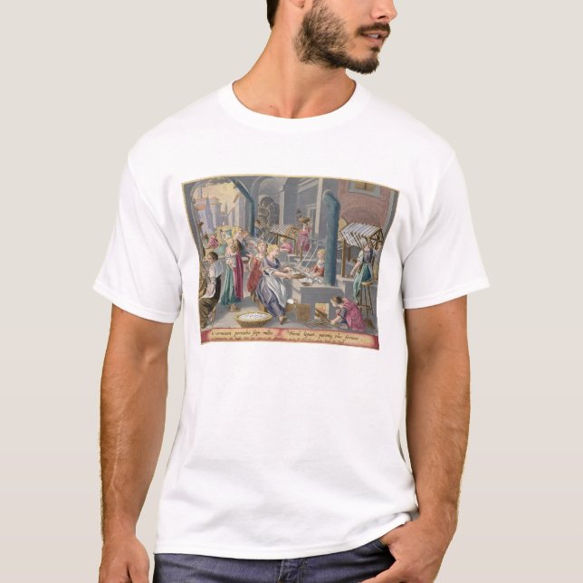 T-shirt Ébullition des cocons pour détruire les (Devant)