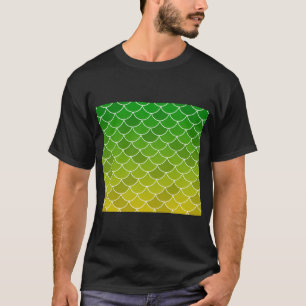 T-shirt Écailles de poisson vert jaune