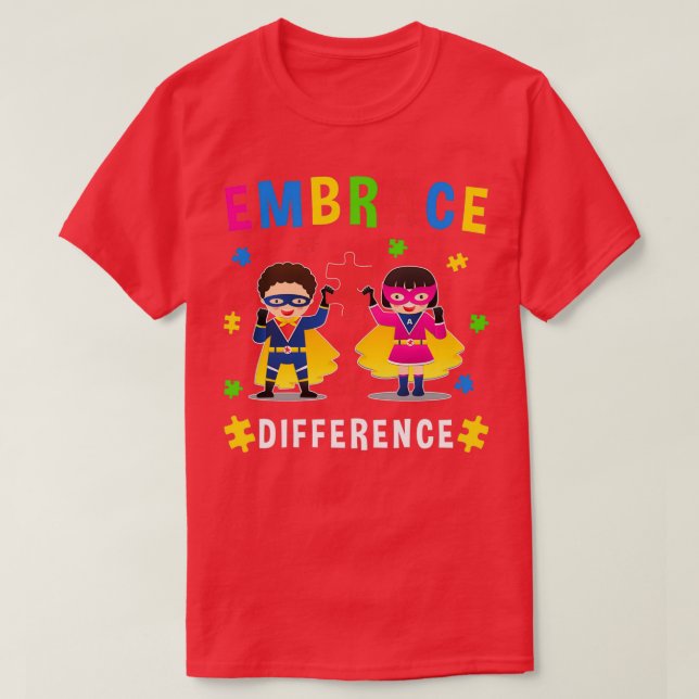 T-shirt Écart du mois de différence du ruban Différence du (Design devant)