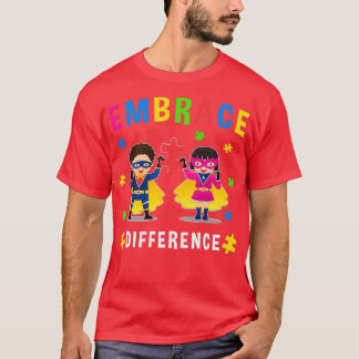 T-shirt Écart du mois de différence du ruban Différence du