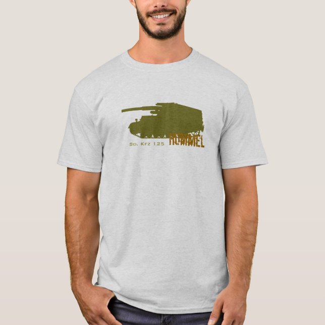 T-shirt Écart-type. Kfz 125 Hummel (Devant)