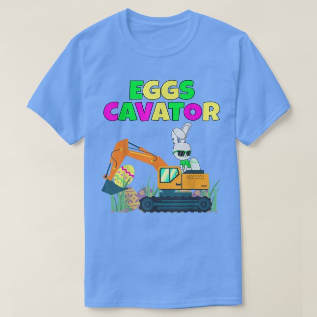 T-shirt Ecavator Easter Bunny Oeufs Cavator Enfants Toddle (Design devant)